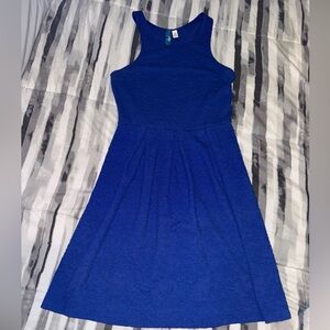 Chic Royal Blue Midi Dress